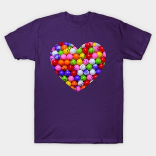 Rainbow Jawbreaker Candy Heart T-Shirt